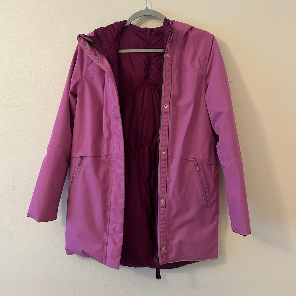 Ivivva By Lululemon Girls Knock Down The Cold Jacket Reversible Goose Down 10 - Picture 3 of 10